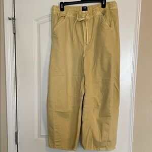 GAP Barrel Leg Yellow Pants